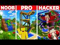 WATER SLIDE Build Tutorial In Minecraft — JJ VS MIKEY Challenge — Maizen Parody