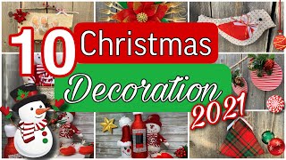 10 DIY christmas decorations 2021IDEAS LINDAS Y PRACTICAS PARA ESTA NAVIDAD/ADORNOS NAVIDEÑOS