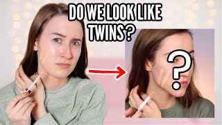 FOLLOWING MY LOOKALIKE'S MAKEUP ROUTINE... *yep, i have another one*