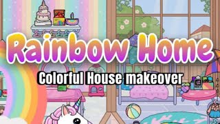 Rainbow house design 🌈💖😱 Toca-Boca 😍💞#tocaboca #trending #tocalifeworld #subscribe