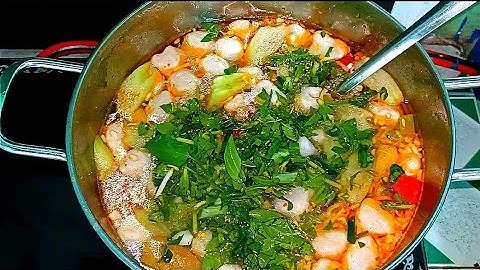 Cách nấu Canh Chua Chả Cá Thác Lác đơn giản ngon mê - Combo Món Ăn