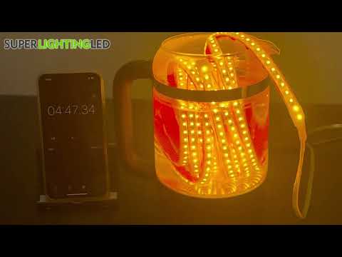 Sauna LED Light Strip High Temperature Resistance Test - Boiling Water | SuperLightingLED