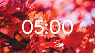 5 Minute Fall Timer - Autumn Leaves Focus & Break