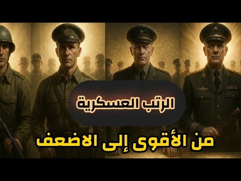 شرح الرتب العسكرية من أدنى رتبه إلى الأعلى