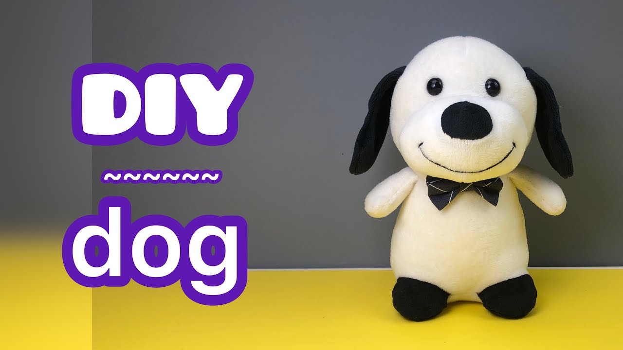 How to make a plush toy dog doll YouTube