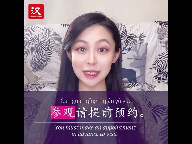 Learn Chinese in 1 min: How to say "appointment" in Chinese?