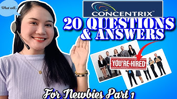 TOP 20 CONCENTRIX CALL CENTER INTERVIEW QUESTIONS & ANSWERS FOR NEWBIES 2025 | NAYUMI CEE 💙
