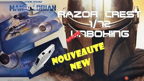 Star Wars The Mandalorian RAZOR CREST maquette revell 1/72  unboxing only