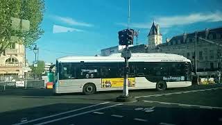 Bus 96 RATP - Urbanway 12 Hybride N°5966 Gare Montparnasse --- Porte des Lilas