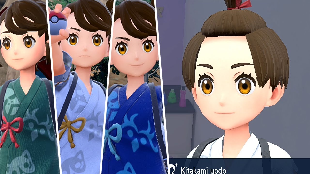 Pokémon Scarlet & Violet The Teal Mask All New Kitakami & Hairstyles