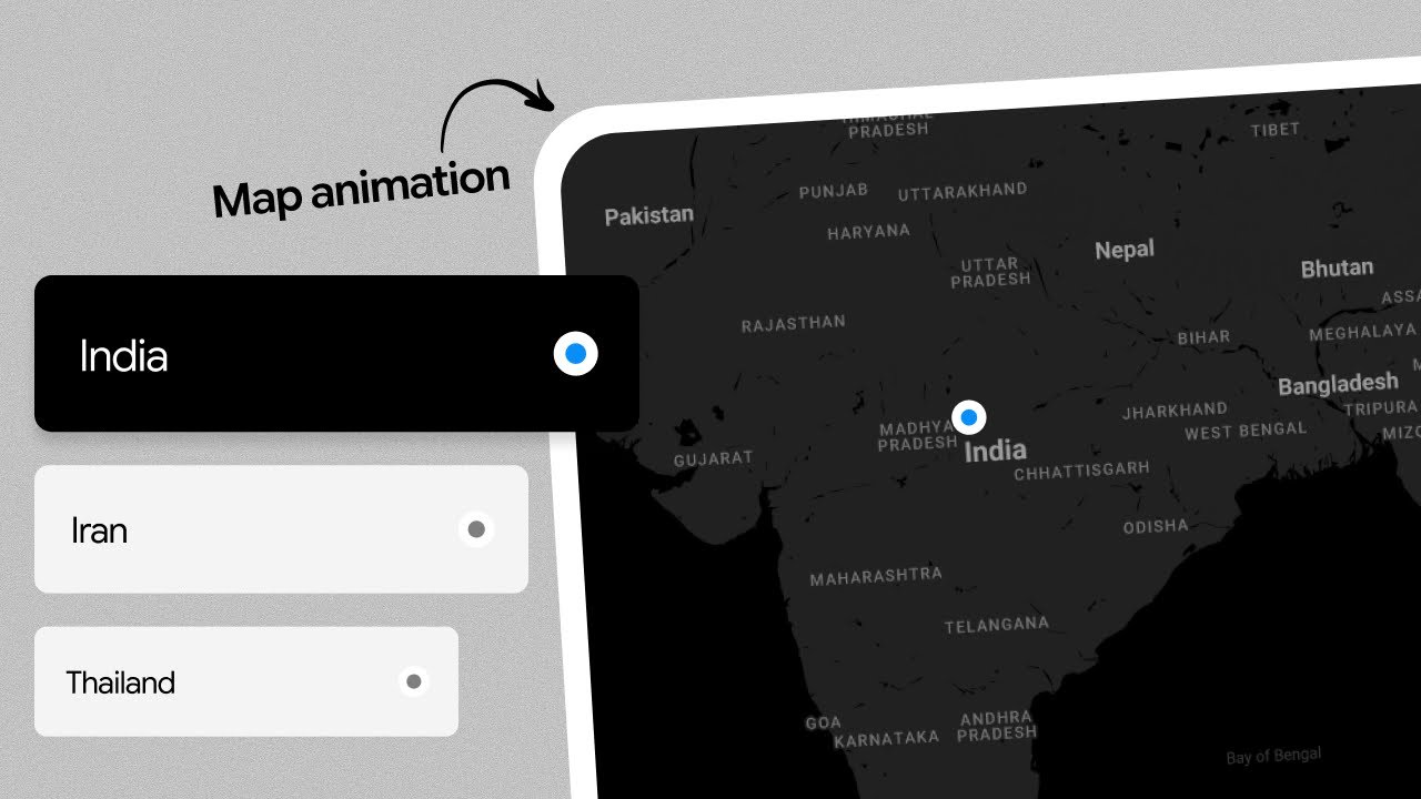 Map intraction - Same like web using figma prototype