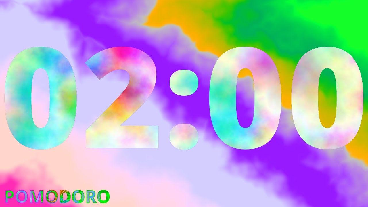 2 Minute Timer - Study - Work - Deep Focus - Countdown Timer - No Music ...