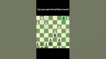 Can you find the BRILLIANT move? #chess #chesscom #chessgame #checkmate #games