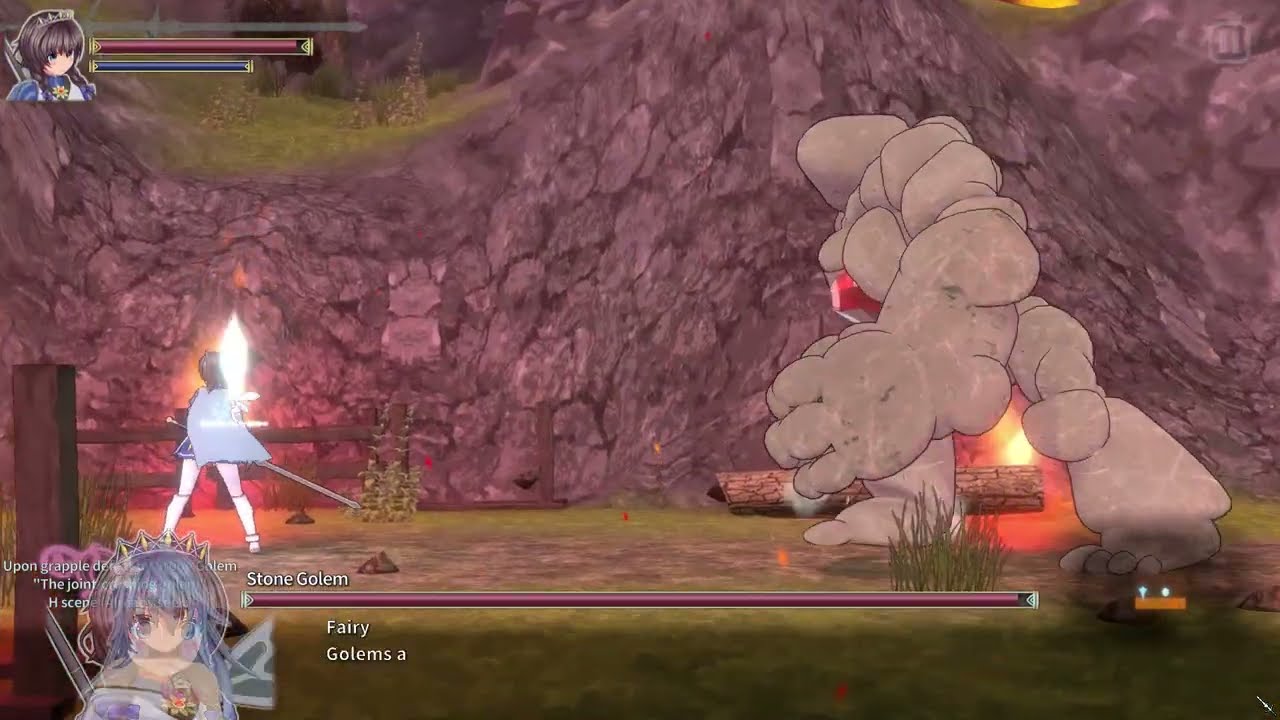 Holy Knight Ricca vs Golem Ryona