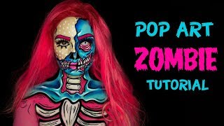 Pop Art zombie tutorial , Nyx uk face awards 2018