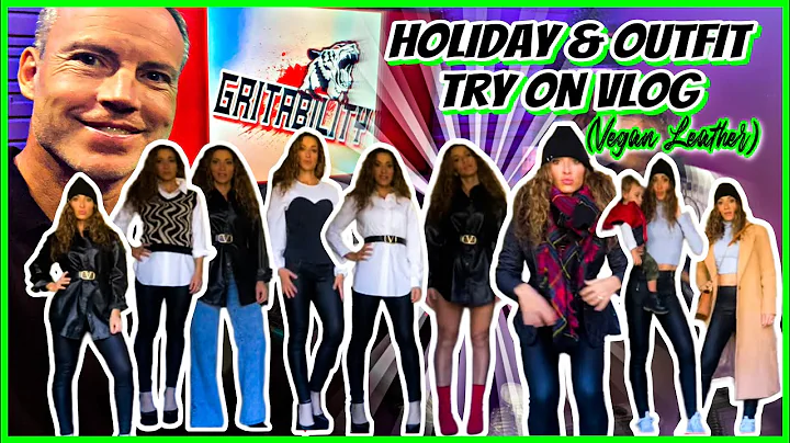 Holiday Vlog & Winter Outfit Ideas w Vegan Leather...