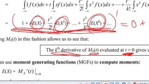 Section 11.1: Moment Generating Functions, Part 4