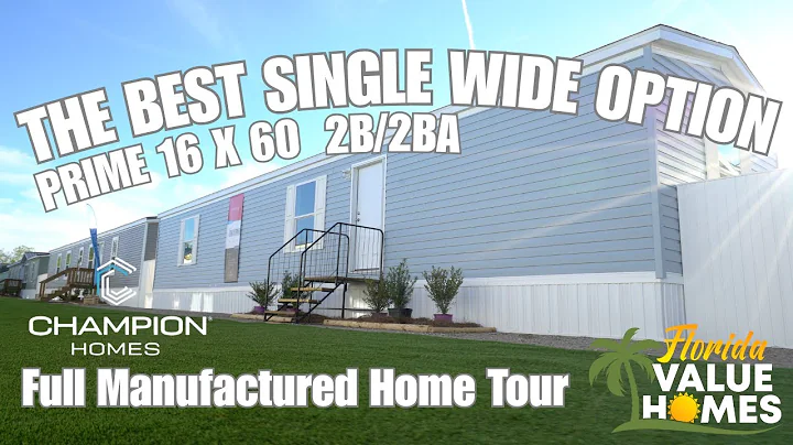 Champion 16 x 60 Prime Manufactured Home Single Wide | 2 Bed 2 Bath Full Home Tour (2024)