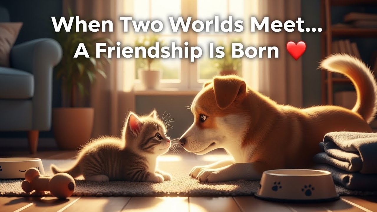 When a Cat & Dog Become Family 🐱🐶 | The Cutest Friendship You’ll Ever See