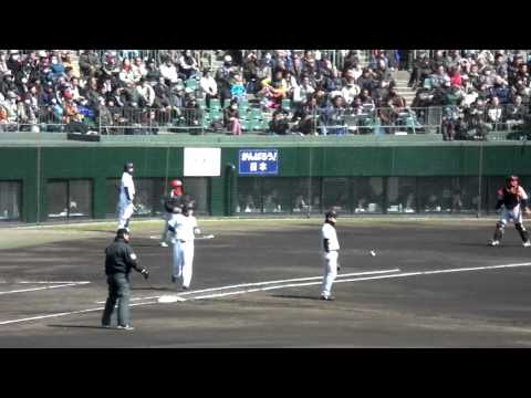 2012 OP戦 03/15(Thu) 中日ドラゴンズ VS YG 1回裏 高橋周