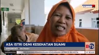 Wanita di Brebes Antar Suami Berobat dengan Kursi Roda Sejauh 5 Kilometer