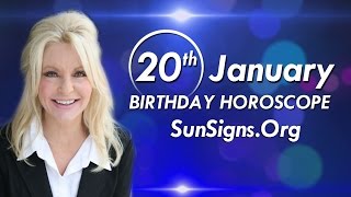 January 20 Zodiac Horoscope Birthday Personality - Aquarius - Part 1