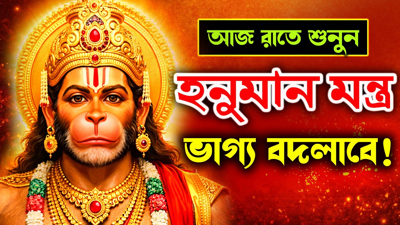 মঙ্গলবার স্পেশাল Hanuman Mantra 🙏 ৩০ মিনিট শ্রবণে ভাগ্য খুলবে,আসবে সুসংবাদ🌟| হনুমানমন্ত্র