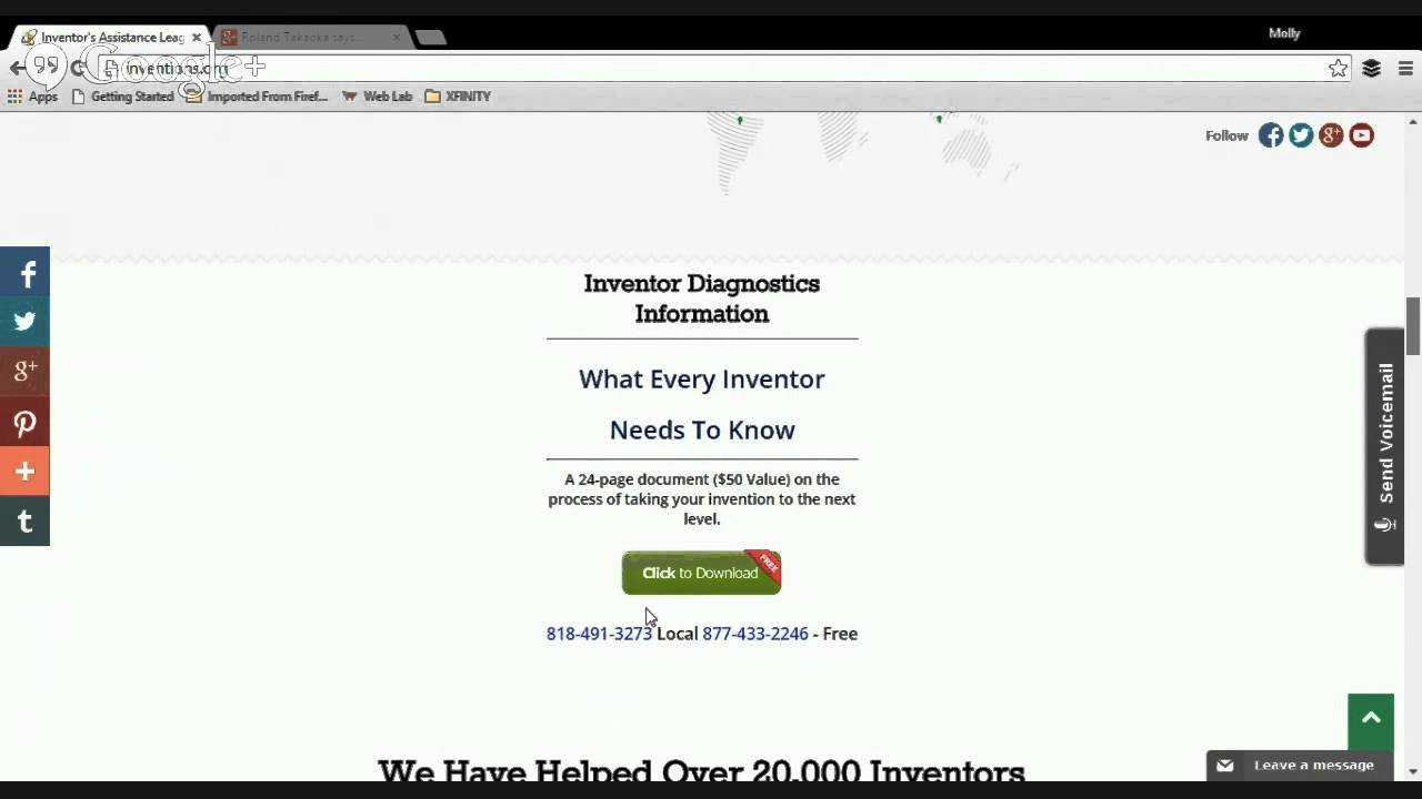 Inventions And Patents Help - Inventors Assistance League - inventions.org - 1