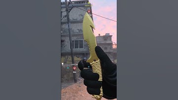 This is Gilded Gold Camo in MW3 🤩 (Gold Knife)