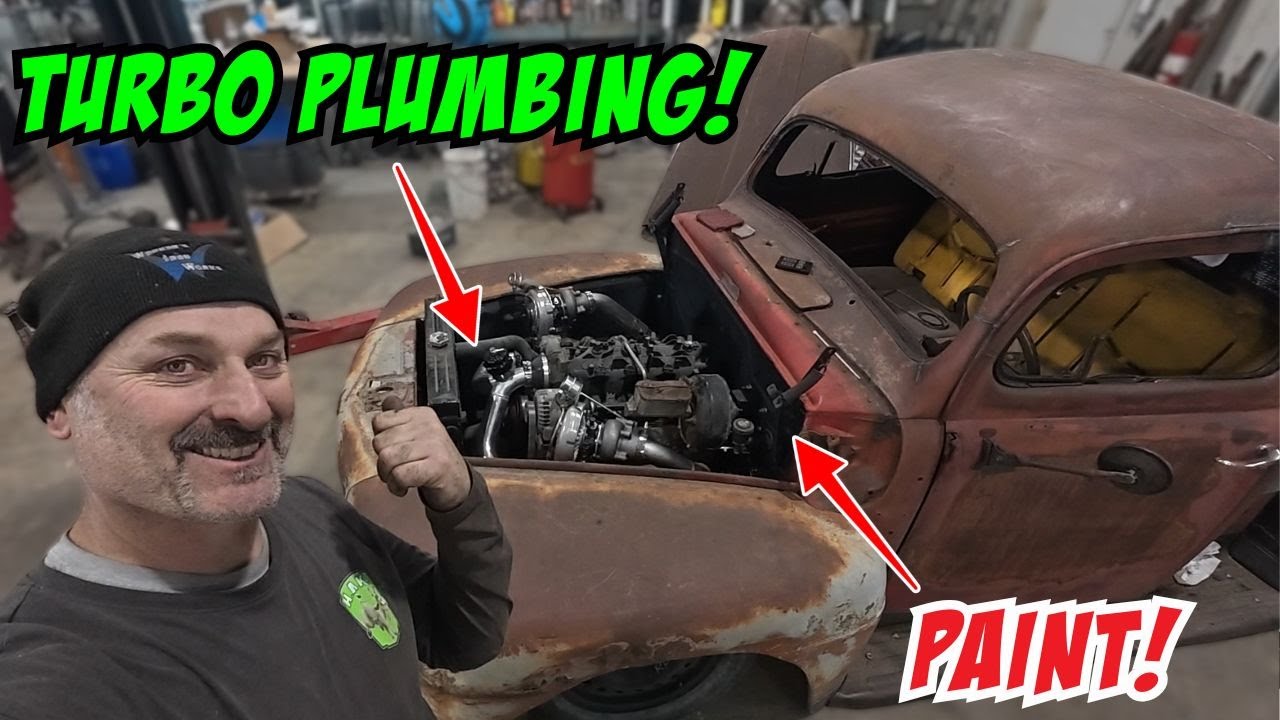 Система турбонаддува для нашего пикапа Mercury 1948 года с двигателем LS!