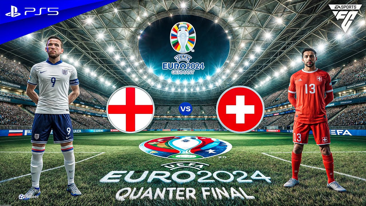 FC 24 - England vs Switzerland | UEFA EURO 2024 Quarter Final | PS5™ [4K60]