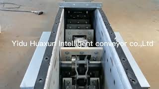new c type inclined vertical lifting scraper conveyor