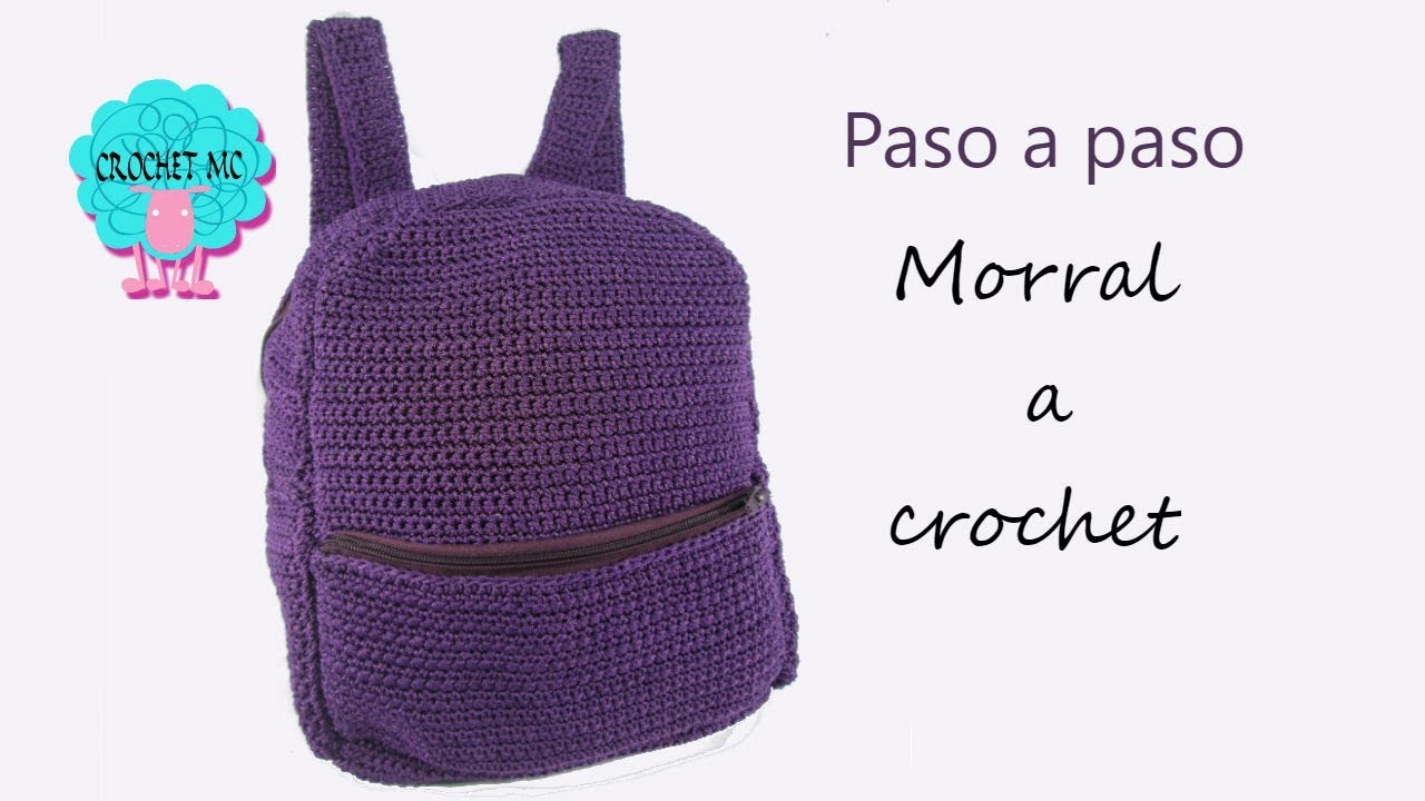 morral/mochila a crochet - YouTube