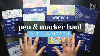 WRITECH PEN & MARKER HAUL! Unboxing, Review, & Swatching for Updated On-pen Labeling Hack w/FREEBIE!