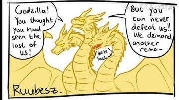 How would Legendary King Ghidorah react to Shin Godzilla? Comic Dub