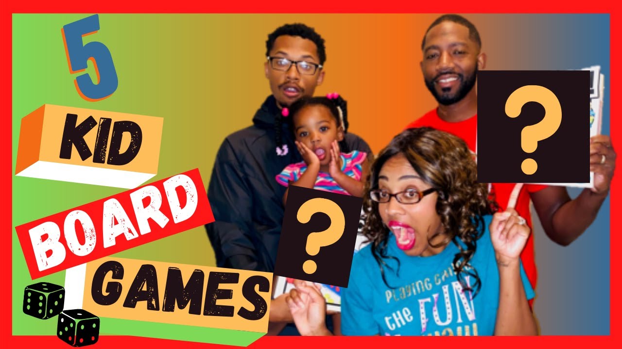 BEST 5 BOARD GAMES FOR KIDS with TUTORIALS of HOW TO PLAY
