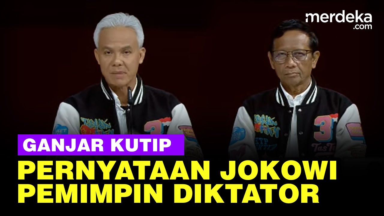 Capres Ganjar Kutip Pernyataan Jokowi di Debat 2019: Jangan Pilih Pemimpin Diktator