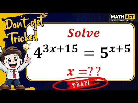 Can You Solve This Exponential Equation? | Math Act