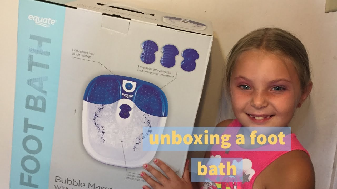 unboxing a foot bath YouTube
