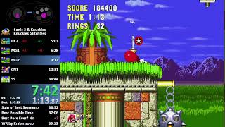 Sonic 3 & Knuckles Speedrun  Knuckles Any% Glitchless [37m59s]