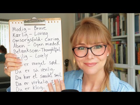 ASMR Danish Lesson no. 8 | Adjectives & Compliments | Soft Spoken ASMR Teacher Roleplay