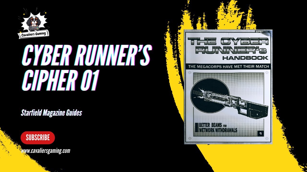 [Starfield] Cyber Runner's Cipher 01 Location Guide - Slayton Aerospace