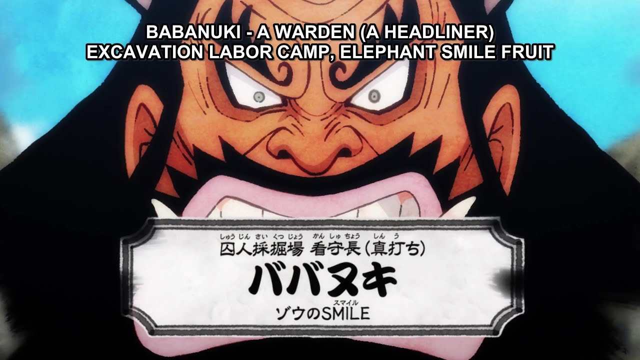 One Piece Babanuki Headliner Of The Beasts Pirates Youtube
