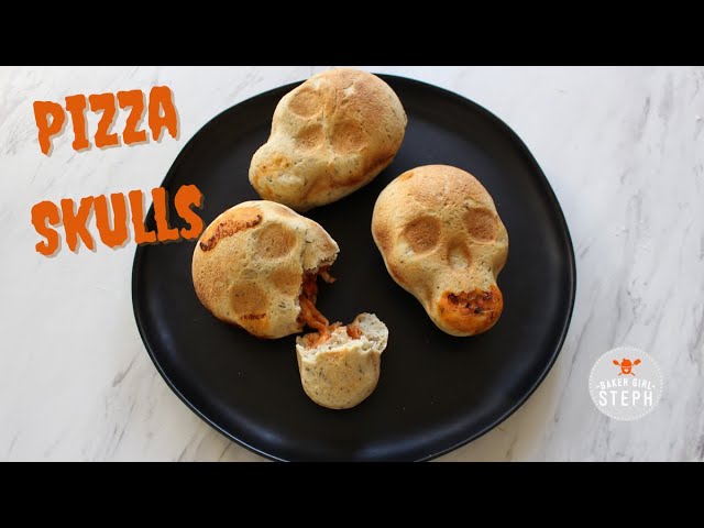 Spooky Halloween Pizza Skulls - Pudge Factor