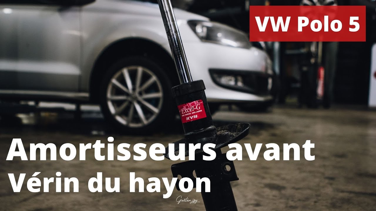 Changement AMORTISSEURS AVANT SUSPENSION RENFORCEE | Changement de VERIN DU COFFRE | VW POLO 6R (5)