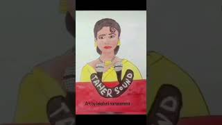 TAHER SOUND Singer Drawing 🔥 | 15 Sec Art | Easy Portrait #shorts #drawing