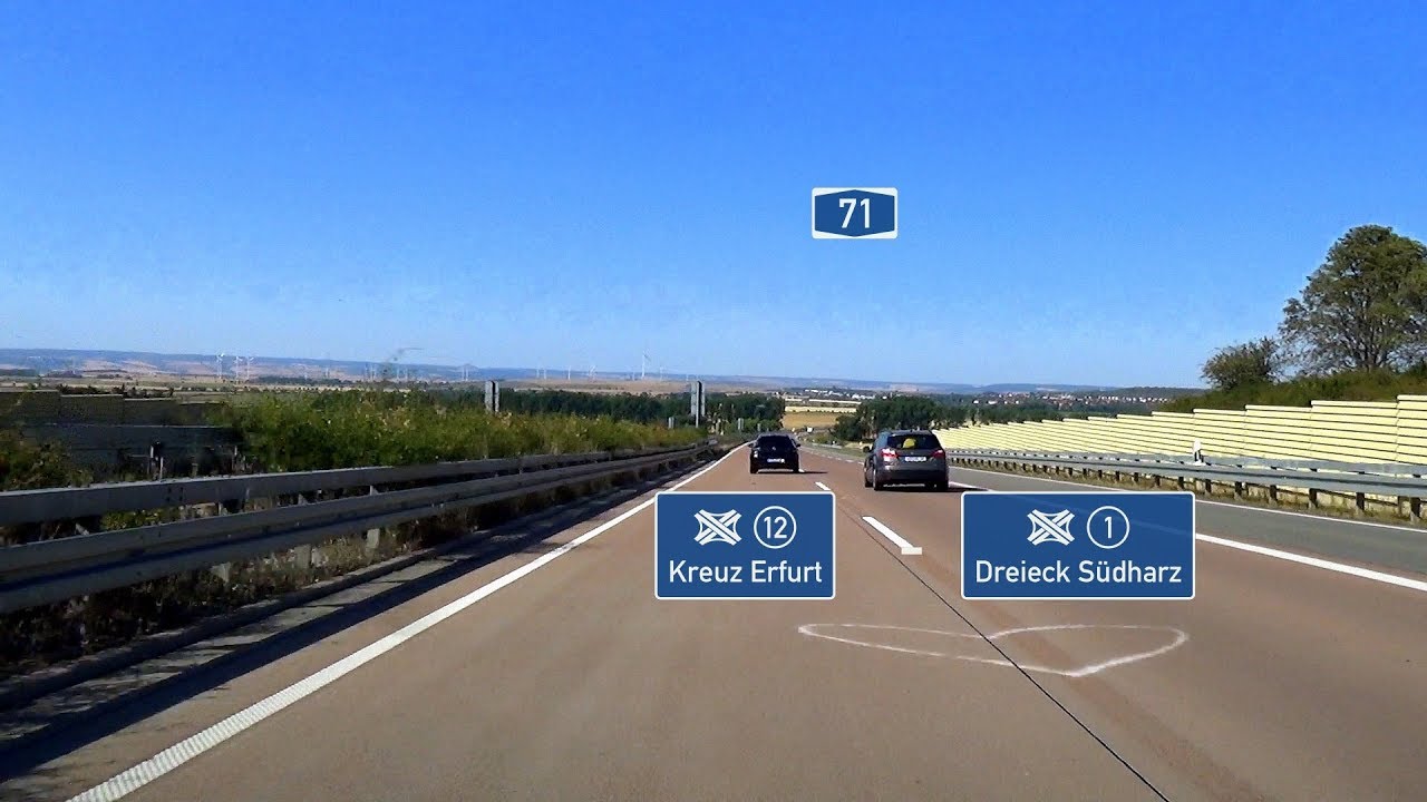 🇩🇪 A71: AK Erfurt - AD Südharz (3,5x)
