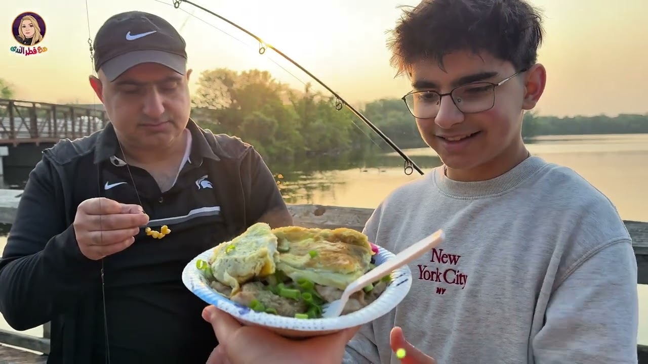 باكلة بالدهن بالطبيعة|مزرعة بنت عمتي الجميلة|صيد سمك|قطرالندى