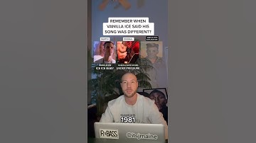 Thumbnail of Vanilla Ice “Ice Ice Baby” Vs. Queen & David Bowie “Under Pressure” w/ Explanation #shorts #sample