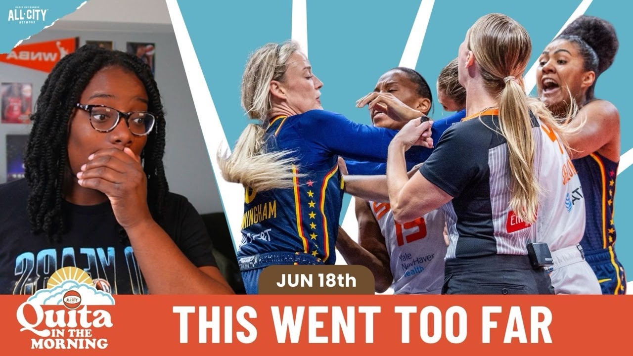 🚨👀 Caitlin Clark, Jacy Sheldon, Sophie Cunningham, Marina Mabrey and how  the refs lost control...